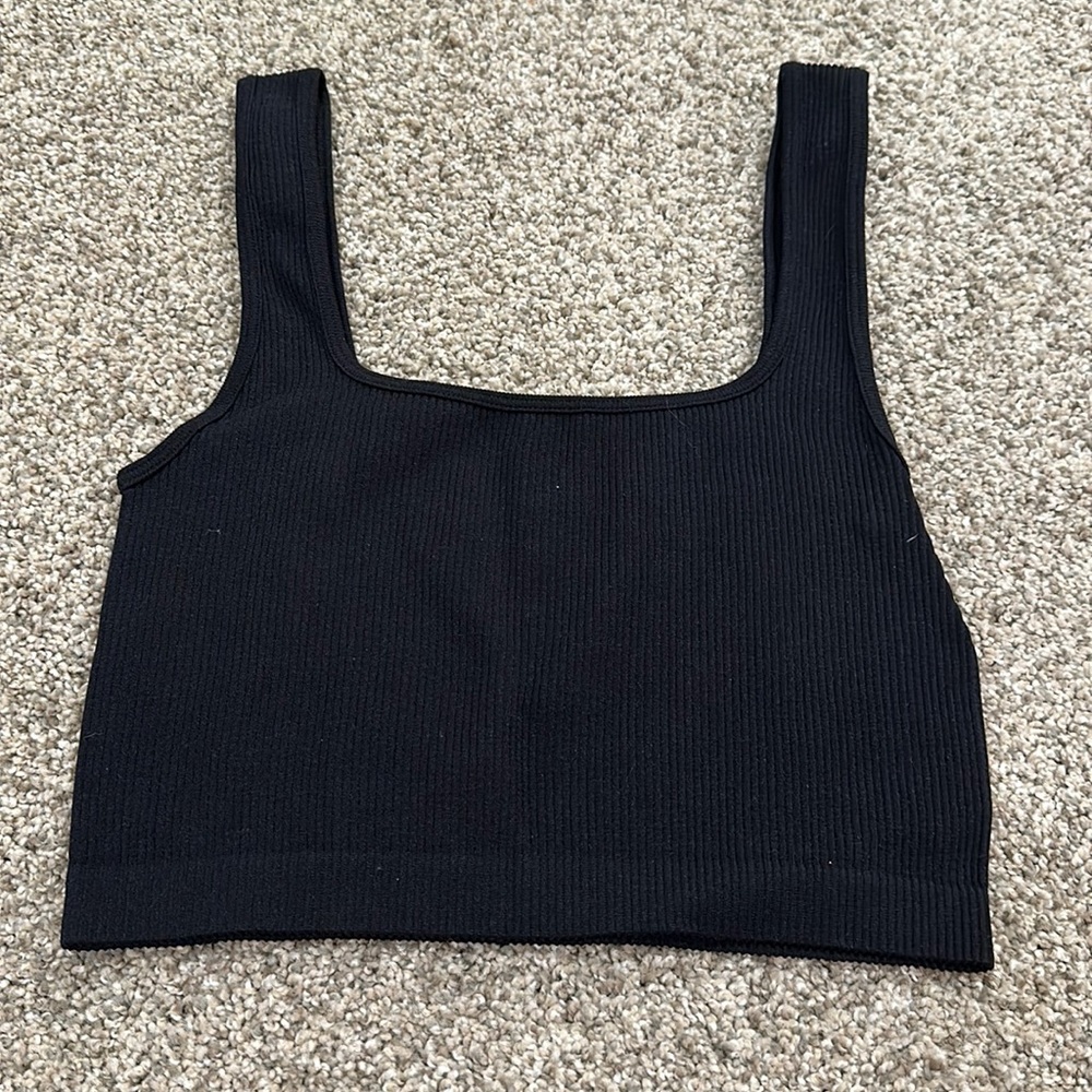 Black crop top